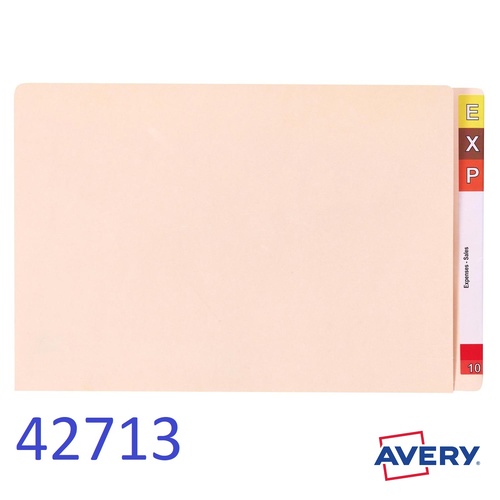 Shelf Lateral File STD A4 Buff Avery 42713 box 100 Heavy Weight Board 