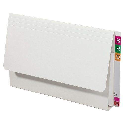 Lateral document wallet FC Avery 43955 Extra Heavy Weight white - box 20 