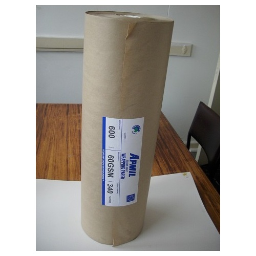 Brown Paper Roll 600mm wide 60 - 65gsm 340 metre KKR087 - roll 