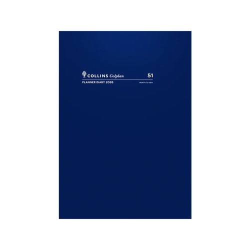Diary Planner 2026 A4 month to view 51C59 BLUE Colplan Australia 51.C59-26 BLUE