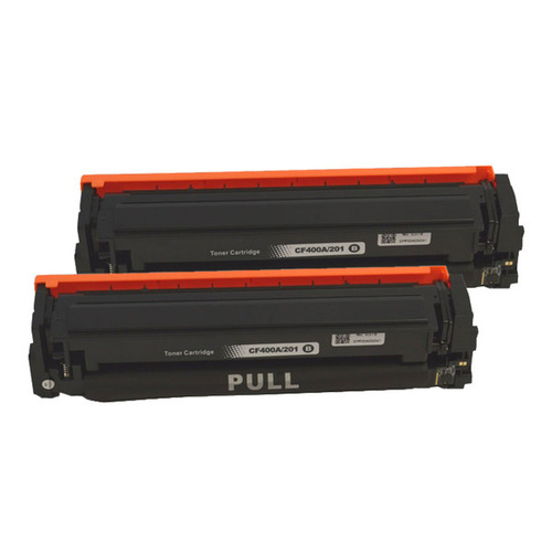 Laser for HP CF400A #201A Premium Generic Black Toner Cartridge x 2