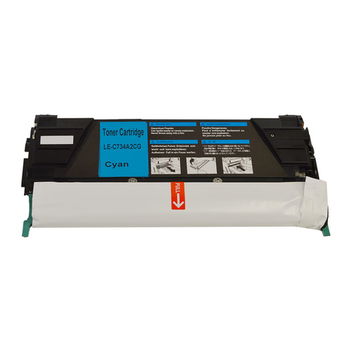 Laser for Lexmark 734C Cyan Premium Generic Toner