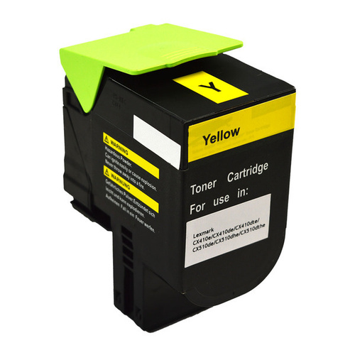 Laser for Lexmark 80C8HY0 CX410 CX510 Yellow Premium Generic Toner