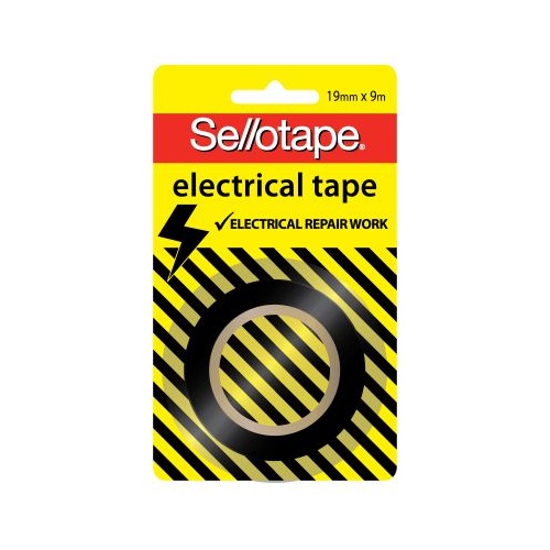 Electrical Tape Sellotape 19mm x 9M Blister Card 994003