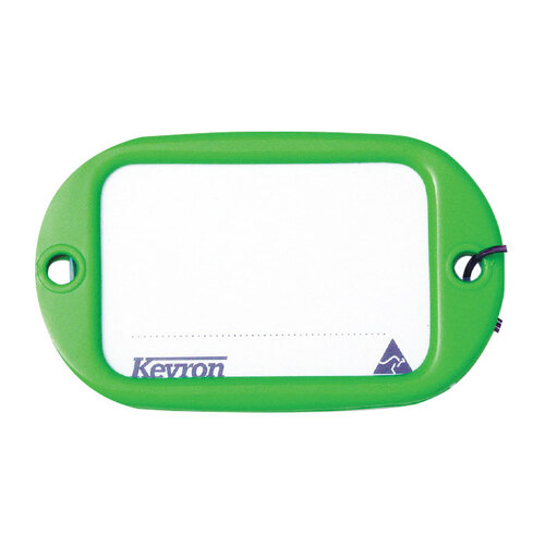JUMBO Key Tag Kevron ID10 Green (Light) Bag 50 Tag size: 95x56mm ID10LGRN50