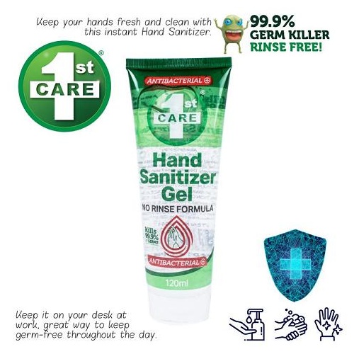  Hand Sanitiser  120ml Squeeze Action 1st Care 243013