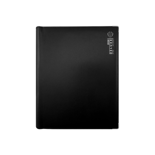 Diary 2026 Upward 9242 Deluxe Portrait A4 Day to Page with Monthly Tabs PVC Wire-O Bound 15 min 7am-7:45pm