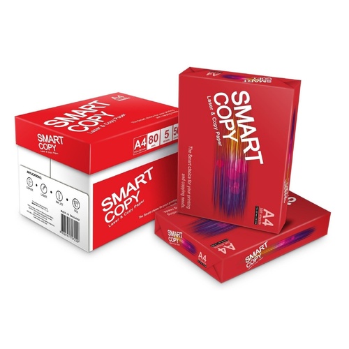 Copypaper A4 80gsm White SMART COPY CARTON OF 5 REAMS 2500 SHEETS)  95659 not available SOUTH AUSTRALIA, ONLY SYDNEY BRISBANE MELBOURNE