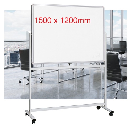 Whiteboard Mobile Chilli 1500x1200mm Magnetic Surface