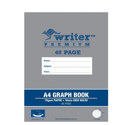 Graph Book 10mm A4 48 Page Writer Pack 20 #EB6523 GH104