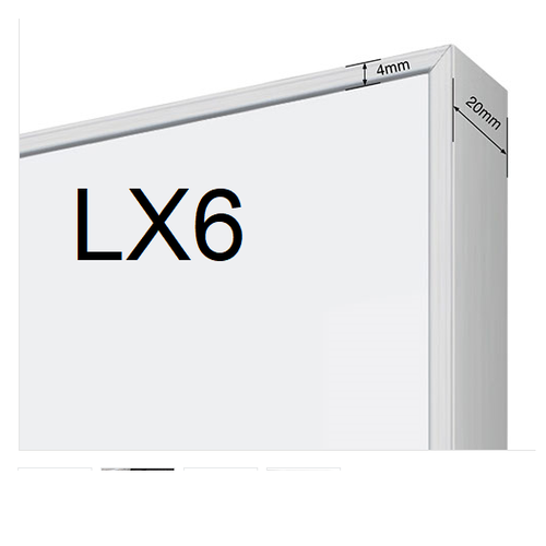 Whiteboard LX6 Slim Edge  900x900 Magnetic Designer Range Architectural LX6-9090 Extra freight for country applies