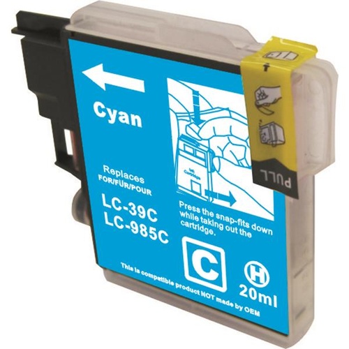 InkJet for Brother  LC39 Compatible Cyan Cartridge