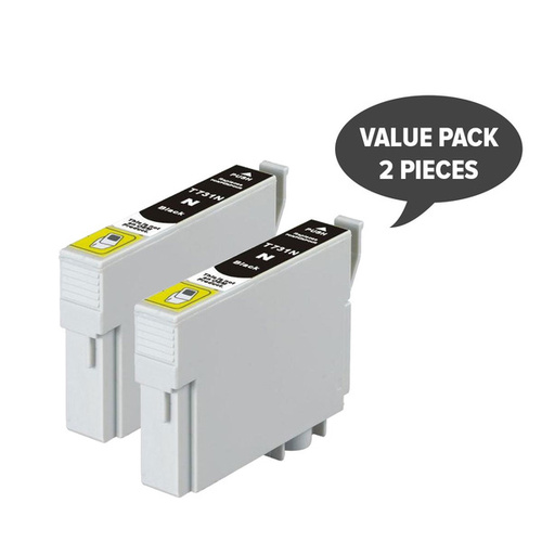 InkJet for Epson #73N / T0731 x2 Pigment Black Compatible Inkjet Cartridge