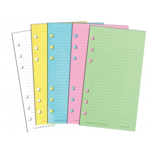 DayPlanner PR2022 Multicoloured Notepad Yellow Pink Blue White Personal Edition FOR 6 RING 172x96mm
