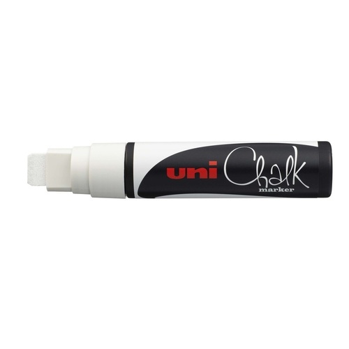 Chalk Marker Liquid Uni PWE17K White Chisel Tip 15mm approx. Broad PWE17KWH
