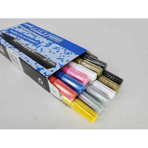Paint Marker Uni PX21 Assorted Box 12 Bullet Tip 1.2mm approx.
