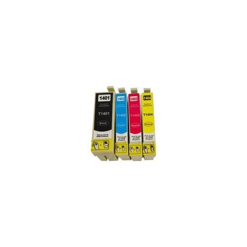 InkJet for Epson #T1401 Black Cyan Yellow Magenta set of 4 1 each colour Compatible Inkjet Cartridge 138 140 C13T138695