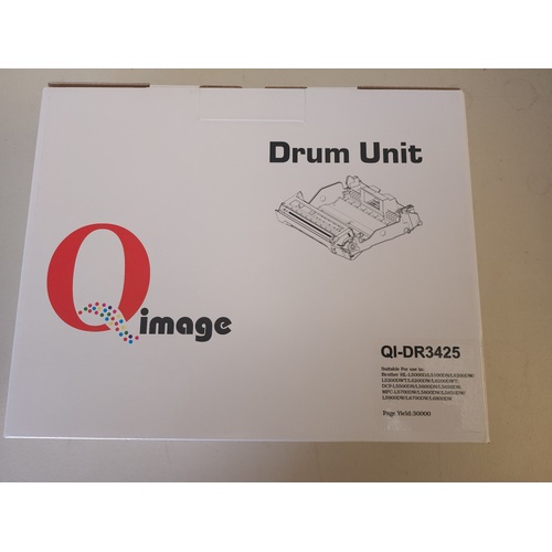 Laser for Brother DR-3425 DRUM Generic Unit (Rated at 30000 pages) OEM Model No: DR-3425