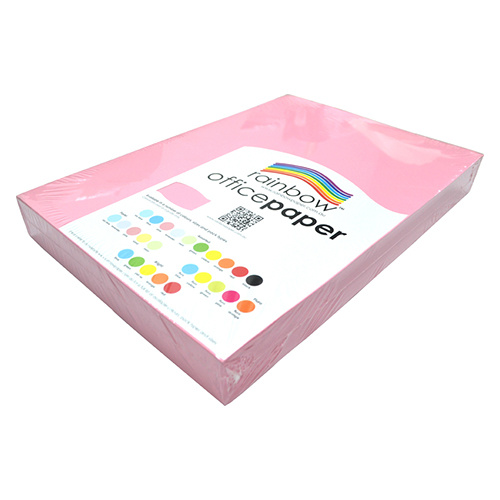 Copy paper RAINBOW A3 Pink Ream 500 80gsm photocopier paper #51812 only sold in lots of 3