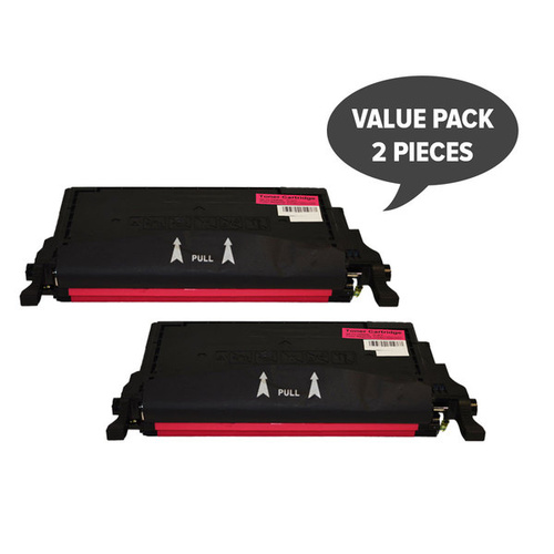 Laser for Samsung CLT-M508L Premium Generic Magenta Toner (Set of 2)