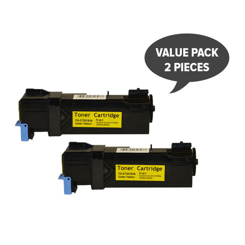 Laser for Xerox CT201635 CP305 Yellow Generic Toner Cartridge (Set of 2)