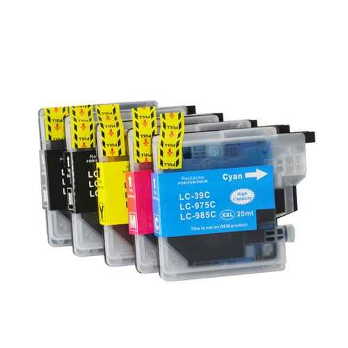 InkJet for Brother  LC39 Compatible Inkjet Cartridge Set 5 Ink Cartridges