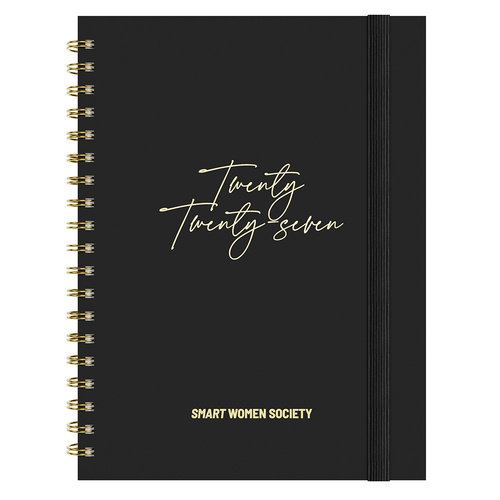 Diary 2027 Smart Women Society BLACK Week to View B5 (250 x 176) SWSLD57.P99-27