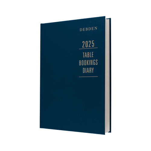 Table Bookings Diary TBD 2027 2 Pages to a Day Collins #TBD.P59-27 Lunch and dinner 2027 stock due August