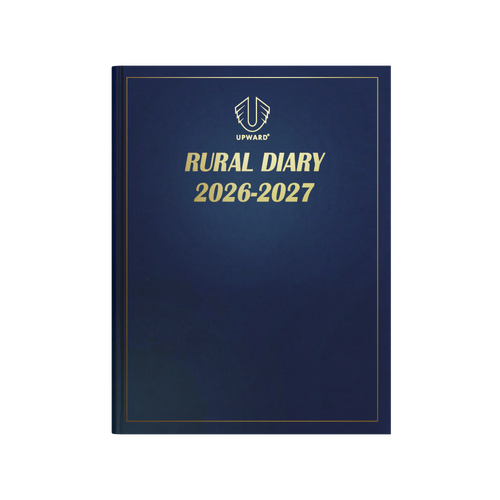 Diary FINANCIAL YEAR 26/27 RURAL Upward Farmers Diary UPFY4327-2627 280x210mm 2 Days to a Page Diary - Hard Cover - Upward Rural Management Range