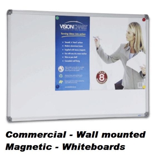 Whiteboard 1200x 900 Magnetic Communicate VB1290 Aluminium Trim * Extra freight applies for Non metro zones