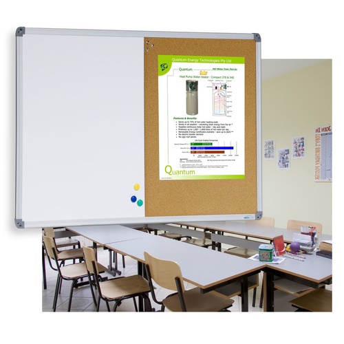 Whiteboard Corkboard 900x1200mm Singled sided 1/2 magnetic whiteboard VCB1290 Extra freight for country applies