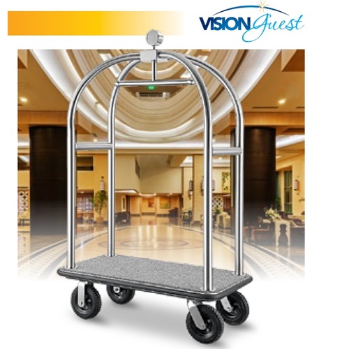 Birdcage Porters Trolleys  Marine Grade Brushed stainless steel Professional + Freight