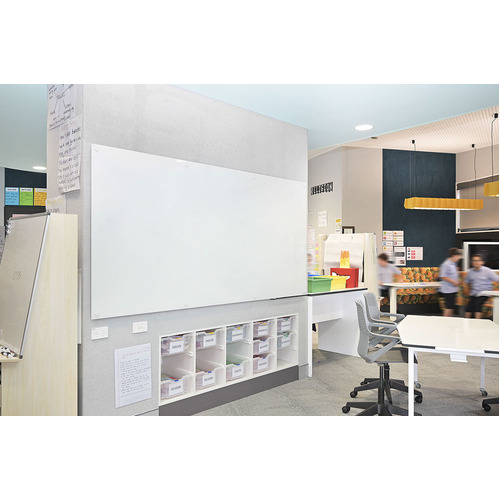 Glassboard LUMIERE White Magnetic 1500x 900 Whiteboards Visionchart VGB1590