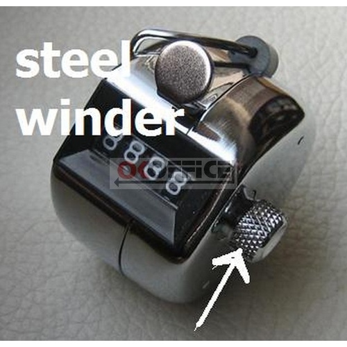  Tally Counter  (B1s) Hand Held 4 digit 0000-9999 FULL STEEL chrome 